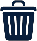 Dispose of the solidified oil in the bin.